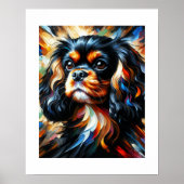 King Charles Spaniel Acryl Print Poster (Voorkant)