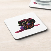 king Charles spaniel and roses sweet  Bier Onderzetter (Linkerzijde)