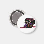 king Charles spaniel and roses sweet  Magneet (Voorkant / Achterkant)