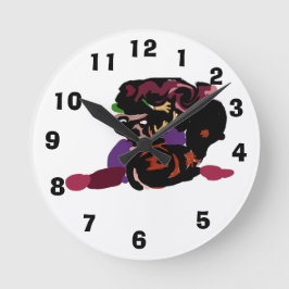 king Charles spaniel and roses sweet  Ronde Klok