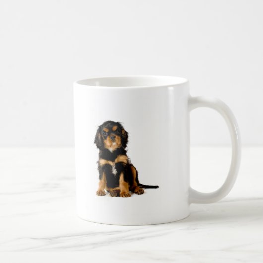 King Charles Spaniel Black & Tan Koffiemok (Rechts)