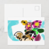 King charles spaniel  briefkaart (Voorkant / Achterkant)