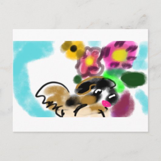 King charles spaniel  briefkaart (Voorkant)