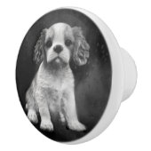 King Charles Spaniel cavalier puppy Keramische Knop (Rechts)