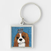 King Charles Spaniel | Dog Art Sleutelhanger (Voorkant)