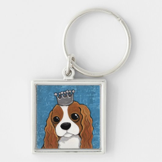 King Charles Spaniel | Dog Art Sleutelhanger (Voorkant)