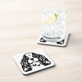 King Charles Spaniel Dog Beverage Coaster Bier Onderzetter (Rechterzijde)
