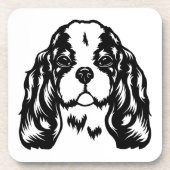 King Charles Spaniel Dog Beverage Coaster Bier Onderzetter (Voorkant)