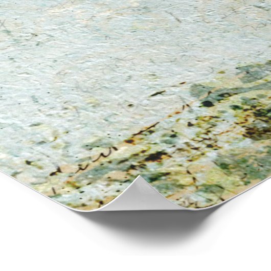 King Charles Spaniel en Little Bird Art Poster (Hoek)