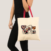 King Charles Spaniel harten Tote Bag (Voorkant (product))
