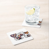 King Charles Spaniel hearts  Kartonnen Onderzetters (Insitu)