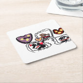 King Charles Spaniel hearts  Kartonnen Onderzetters (Schuin)