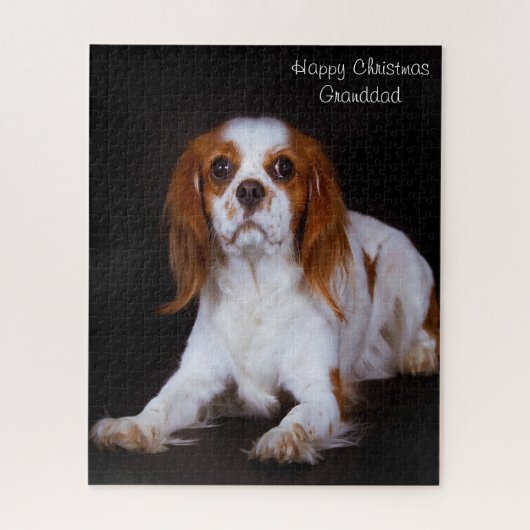 King Charles Spaniel hond. Legpuzzel (Verticaal)