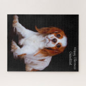 King Charles Spaniel hond. Legpuzzel (Horizontaal)