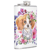 King Charles Spaniel met Flowers Classic Mok Heupfles (Rechts)