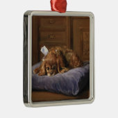 King Charles Spaniel Metalen Ornament (Rechts)