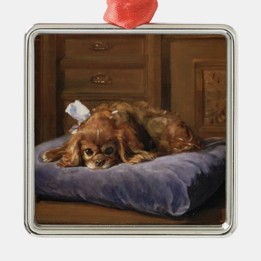 King Charles Spaniel Metalen Ornament (Voorkant)