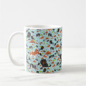 King Charles Spaniel Mok, blauw Koffiemok (Links)