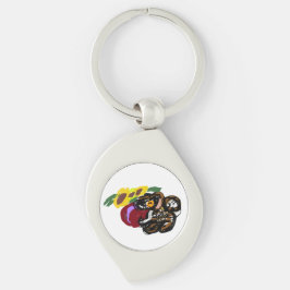 King charles spaniel zonnebloemen  sleutelhanger