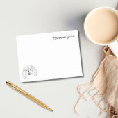King Charles Spaniel Zwart & Wit Gepersonaliseerd Post-it® Notes