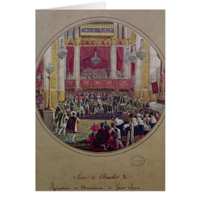 King Charles X ontvangt de Knachten (Voorkant)