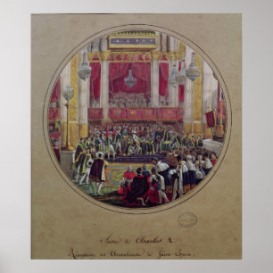 King Charles X ontvangt de Knachten Poster