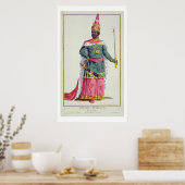 King Chau-Haraye van Siam uit 'Receuil des Estampe Poster (Keuken)