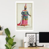 King Chau-Haraye van Siam uit 'Receuil des Estampe Poster (Thuiskantoor)