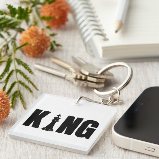 King Chess Keychain  (Voorkant Rechts)