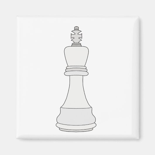 King Chess Magneet (Voorkant)