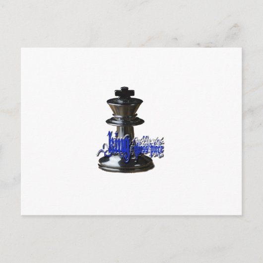 King Chess Piece Briefkaart (Voorkant)