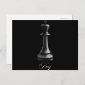 King Chess Piece Halloween Costume Chess Lover Aankondigingskaart (Voorkant / Achterkant)