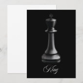 King Chess Piece Halloween Costume Chess Lover Bedankkaart (Voorkant / Achterkant)