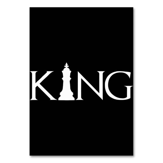 King Chess Piece Halloween Costume Chess Lover Kaart (Voorkant)