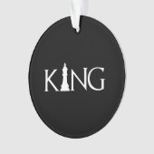 King Chess Piece Halloween Costume Chess Lover Ornament (voorkant)