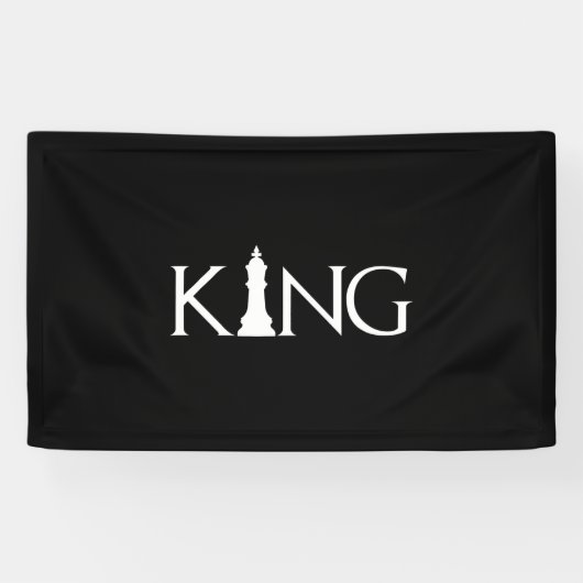 King Chess Piece Halloween Costume Chess Lover Spandoek (Horizontaal)