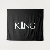 King Chess Piece Halloween Costume Chess Lover Wandkleed (Voorkant (horizontaal))