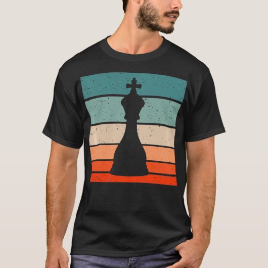 King Chess Piece Retro Style Pullover (Voorkant)