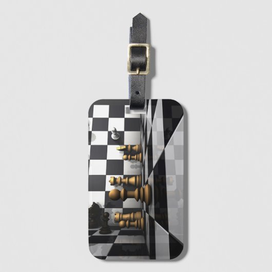 King Chess Play Bagagelabel (Voorkant (verticaal))