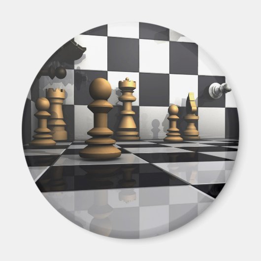 King Chess Play Magneet (Voorkant)
