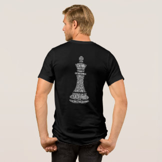 king chess printed Tri-Blend shirt
