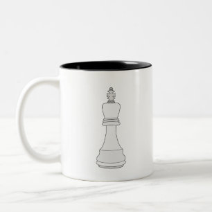 King Chess Tweekleurige Koffiemok