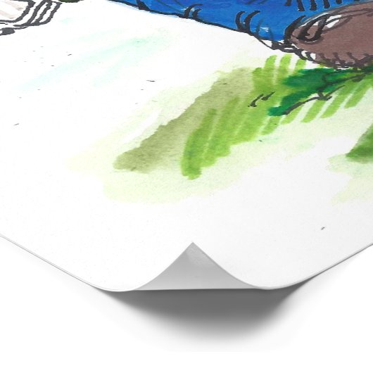 King Christie Funny Politieke Cartoon Poster (Hoek)