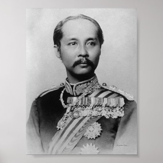 King Chulalongkorn Rama V van Thailand Poster (Voorkant)