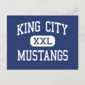 King City - Mustangs - High-King City California Briefkaart (Voorkant)