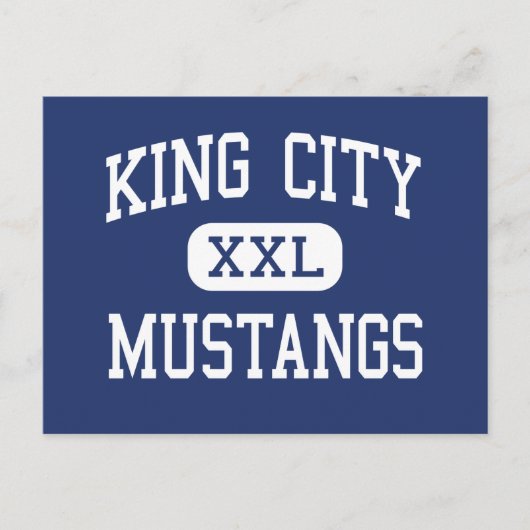 King City - Mustangs - High-King City California Briefkaart (Voorkant)