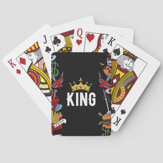 King classic speelkaart pokerkaarten (Achterkant)