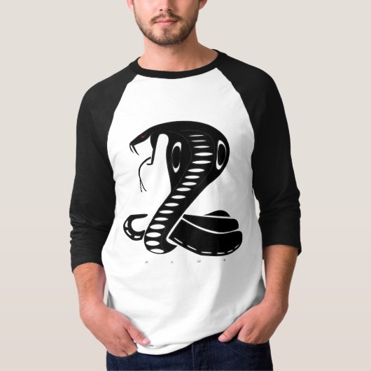 King Cobra Black Design T-shirt (Voorkant)
