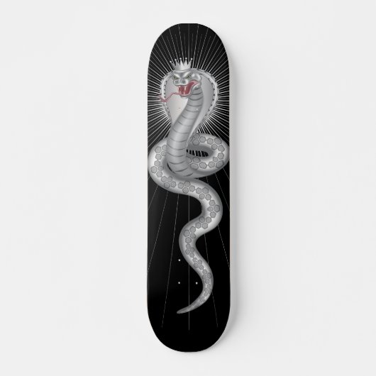 King Cobra - Black Persoonlijk Skateboard (Voorkant)