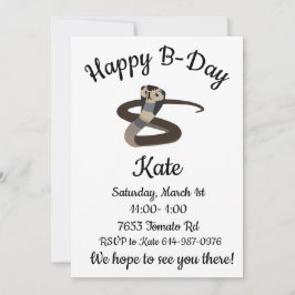 King Cobra Happy B-day Kaart